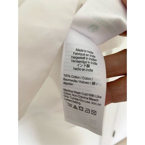 J. Crew 100% Cotton White Long Sleeve Collared Top NWT - Picture 6 of 6